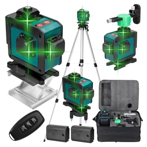 Laser niveau multifonction 16 lignes autonivelant 3°outil omnidirectionnel ligne autocollante mur sol haute précision 1,