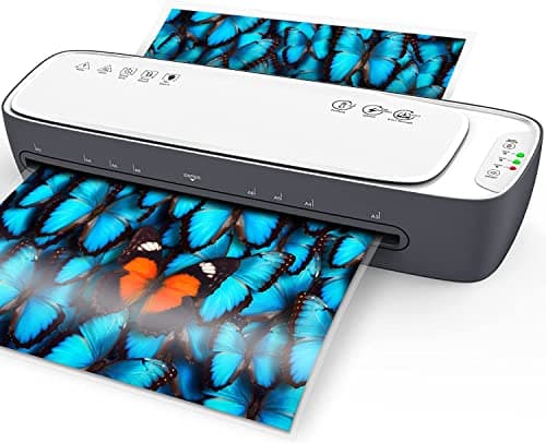 Qfun A3 Plastifieuse Machines pour Bureau École Famille avec 12 Pochettes et Fonctions 9 in 1