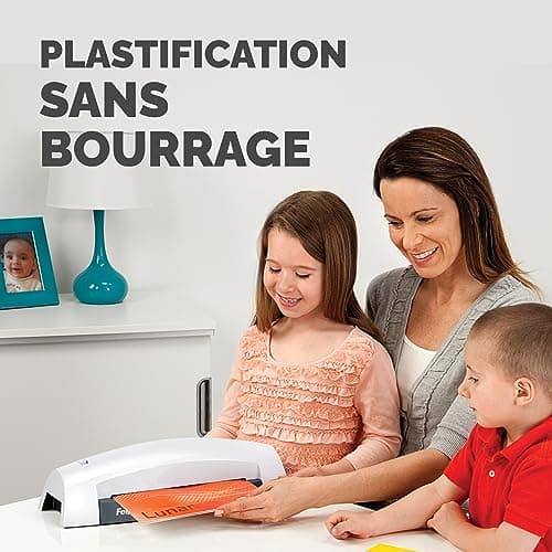 Plastifieuse Fellowes Plastifieuse Lunar A4 à chaud gris/blanc pochettes 80-125 microns 30cm/min loisirs créatifs