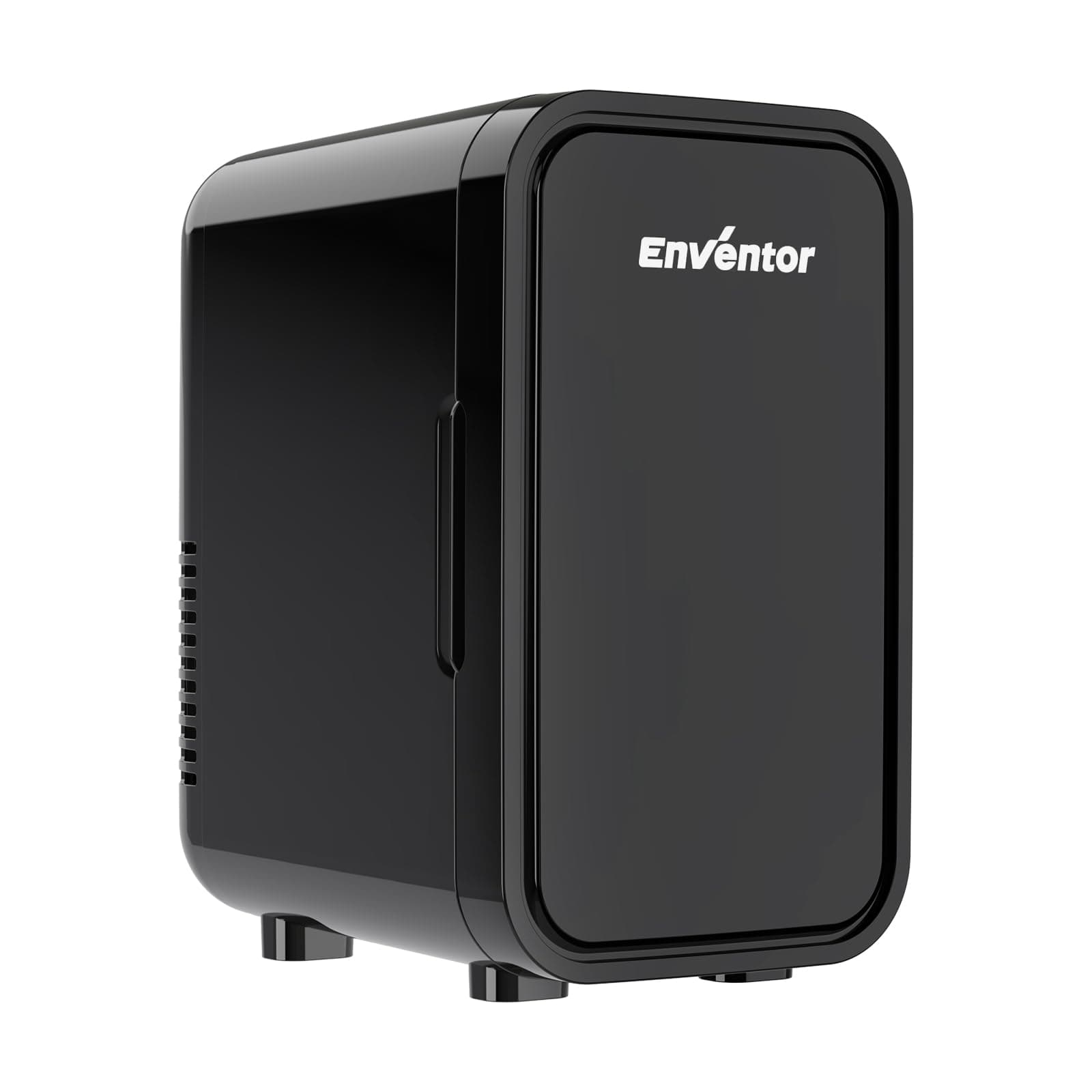 Enventor Mini Frigo portable noir pour voiture et chambre, réfrigerant fruits et boissons, alimentation CA et 12V CC, 6