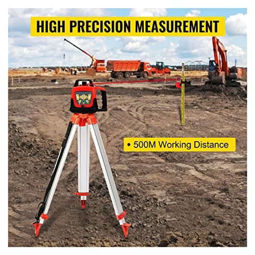 Laser niveau rotatif 360° auto-nivelant - Mesure de 500 m pour la construction extérieure - Outils de construction