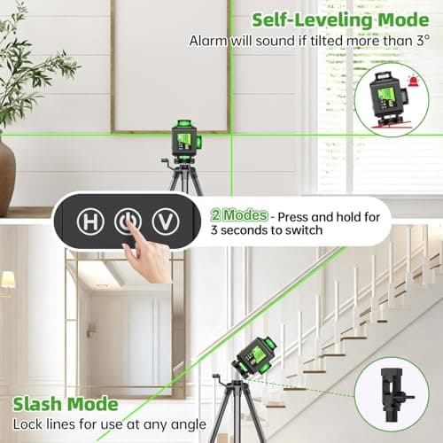 Niveau Laser Niveautech 4D 16 Lignes 360° Chantier Batterie 5000mAh Affichage LED App Télécommande Étanche IP54