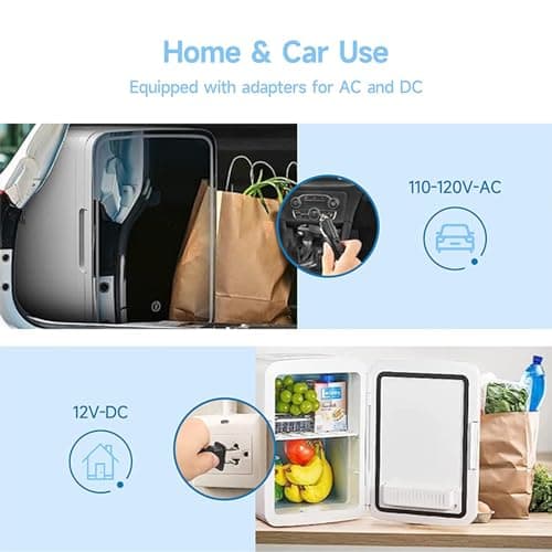Petit Réfrigérateur Cosmétique 8L, Voiture, Maison