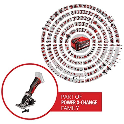 Scie circulaire Einhell Ø89mm sans fil 2500 min-1 Profondeur de coupe 28 mm Diamètre de lame 89 mm