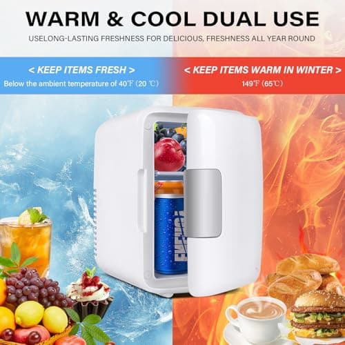 Mini frigo de chambre AC/DC pour voiture, camping, pour femmes voyageant en solo