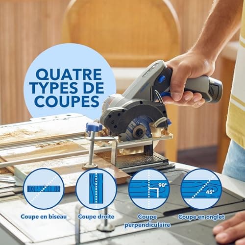 Dremel Blueprint 12V Station de Sciage Portative avec 1x Scie Compacte et 1x Station de Sciage pour Professionnels et Am