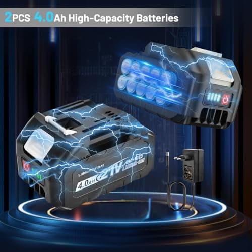 Outil Multifonction Sans Fil Maa-kita 18V 21V 2x4,0 Ah Batteries 6 Vitesses + Mode Automatique 8000-20000tr/min Coupe Po
