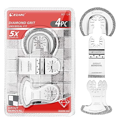 EZARC lame oscillante diamantée, précises et durables pour enlever le mortier de joint, adaptées aux professionnels, pac