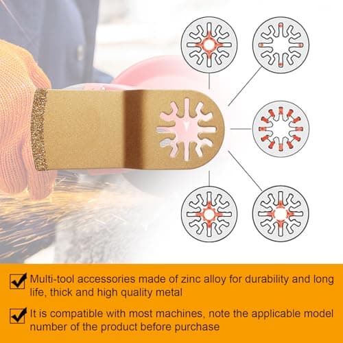 Outil Multifonction Scie Oscillante pour Construction et Atelier pour Famille Outils Meulage Dégagement Coupe Rotatif Mu