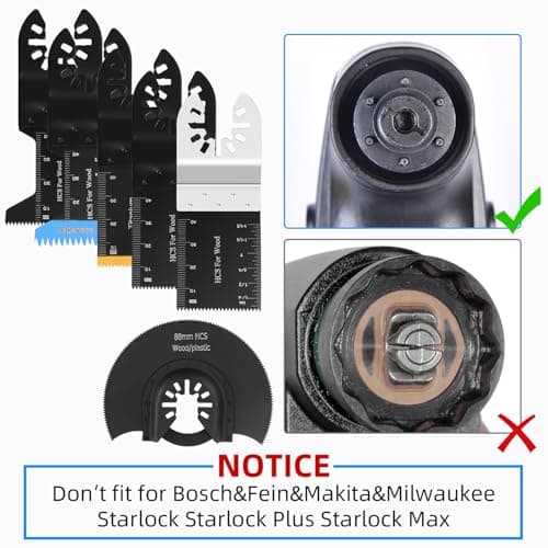 Outils Multifonction 30 Pcs Lamelles Oscillantes, Accessoires Kit Lamelles Scie,pour Fein Multimaster, Ryobi, Milwaukee,