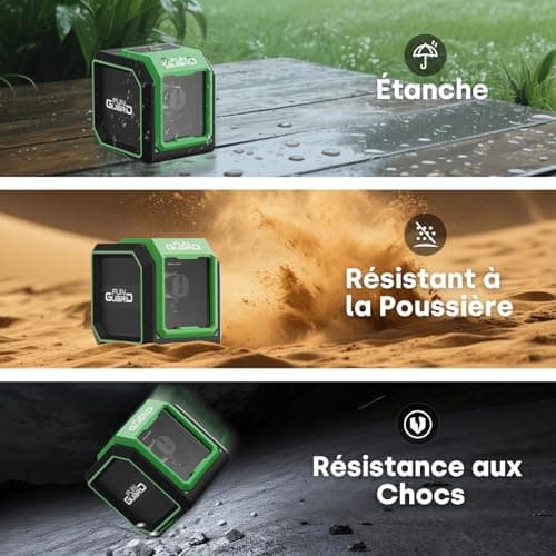 Niveau laser autonivelant LaserHorizont&vertical AA 2 x piles IP54 pour chantiers décoration DIY