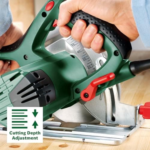 Scie circulaire Bosch vert - Puissance 1200W - lame bois - butée Parallèle - 25,4 cm