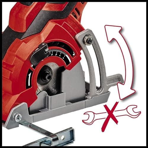 Énhell Mini scie circulaire Ø89mm TC-CS 89 (600 W, profondeur de coupe jusqu'à 27 mm, lame de scie TCT, butée parallèle)
