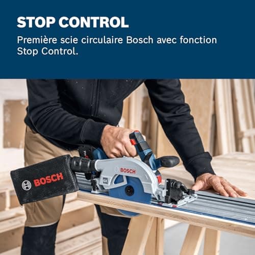 Bosch Professional 18V System Scie circulaire Sans-Fil Top Performante pour Professionnels (L-BOXX)