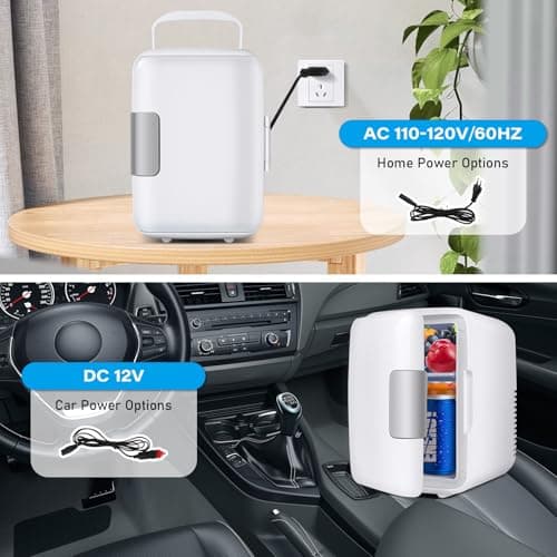Mini frigo de chambre AC/DC pour voiture, camping, pour femmes voyageant en solo