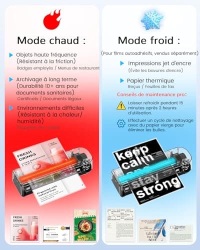 MAXDONE Plastifieuse A4 Chaud/Froid Noire - Feuille Plastifieuse tout Format avec 10 Pochettes, Machine Anti-Bourrage 80