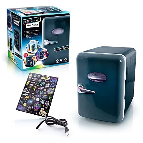 Canal Toys Mini Frigo Gamer 4L - Portable USB Réfrigérateur Noir - Idéal pour Boissons, Bureau ou Gaming - Design Compac