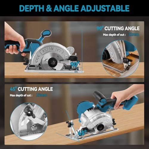 Scie circulaire Makita sans fil 18/20 V, 1000 W, 6200 tr/min pour bois et métal souple