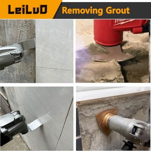 LEILUO Kit d'accessoires oscillant multitool 155 pièces Pour bricoleurs et professionnels Compatible avec DeWalt Dremel
