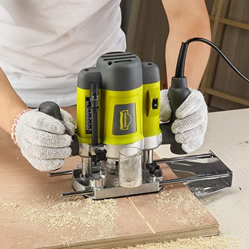 Déwinner 1200 W Défonceuse affleureuse électrique professionnelle bois plastic 6 vitesses réglage profondeur DEWINNER 12