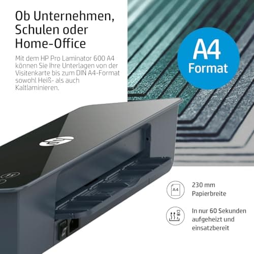 Imprimante photocopieur multifonction HP Pro Laminator 600 A4 pour bureaux et écoles, haute qualité et résistance, 120 f
