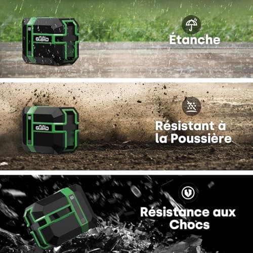 Niveau laser 360 autonivelant Vert DIY USB Chargement 50M Mode ImpulsionIP54 pour les chantiers