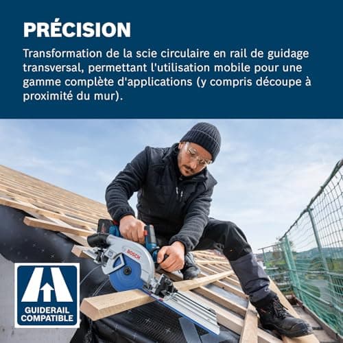 Bosch Professional 18V System Scie circulaire Sans-Fil Top Performante pour Professionnels (L-BOXX)