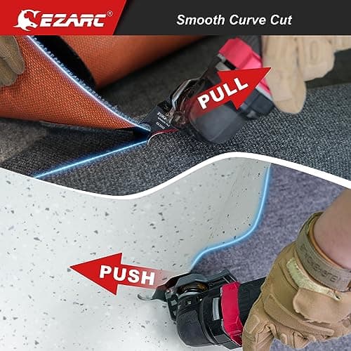 EZARC Oscillating Knife Blade Multi-Tools 3 Multifunction Scissors Blades pour Coupez des Matériaux Souples 3 Lames Scie