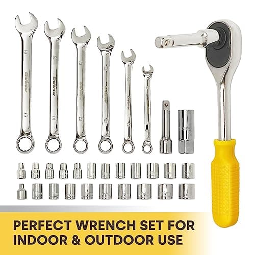 ENVENTOR Caisse à Outils complet 280 Pièces - Boite à Outils ménagers, Meilleur choix pour bricolage à la maison, Voitur