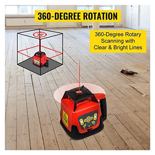 Laser niveau rotatif 360° auto-nivelant - Mesure de 500 m pour la construction extérieure - Outils de construction