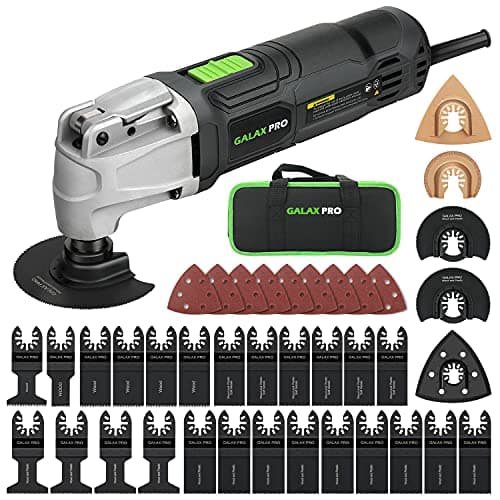 GALAX PRO Outils oscillants 6 vitesses variables 15000-22000RPM multifonctionnuel 39 pièces accessoires lame multifoncti