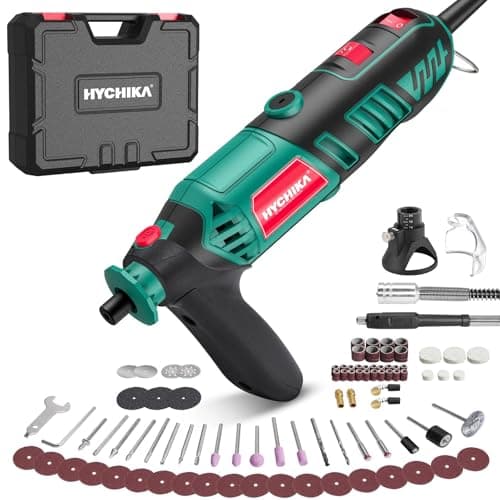 HYCHIKA Outil Rotatif 170W Parfait Pour la Coupe et le Ponçage de Détail Avec Arbre Flexible et 173 Accessoires