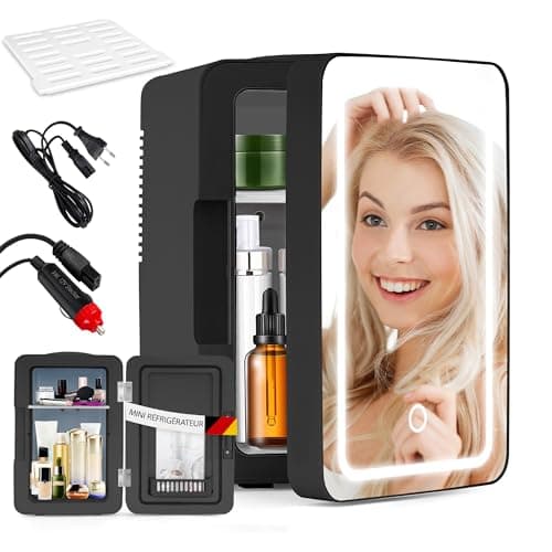 Mini Frigo Citybee 6L Portable Blanc pour Chambre/Voiture/Bureau/Camping Silencieux 230V/12V — Noir