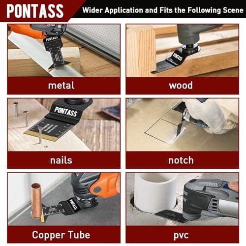 Lame Outil Multifonction Makita Dewalt, Universelle pour Plastique Bois Métal, Accessoire Outil Multifonction 27 Pcs

La