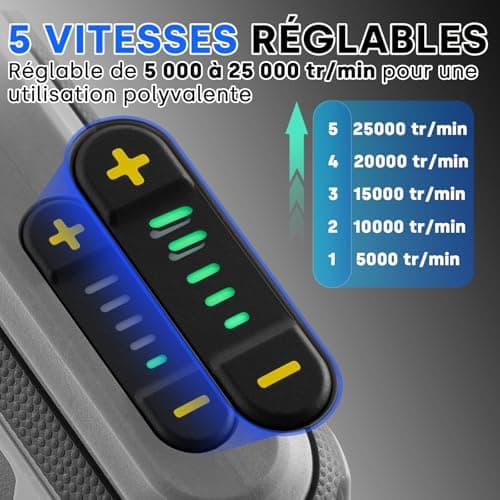 Enventor 4V Outil Rotatif Multifonction - Perceuse sans Fil Électrique, 2 000 mAh, 5 Vitesses, 25 000 RPM, 104 Accessoir