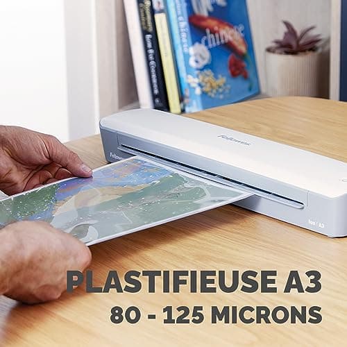 Plastifieuse ionique Fellowes A3 10 pochettes bureau maison loisirs créatifs