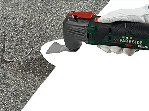 Outil Parkside multifonction 4 en 1 sciage coupe rabotage ponçage 12 V 2 Ah batterie chargeur rapide usage professionnel
