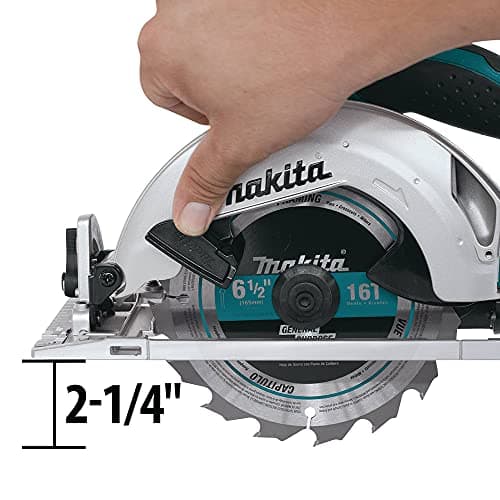 Scie circulaire Makita 18V LXT Ø 165 mm - Machine seule - Idéal pour professionnels - Puissance et souplesse - Portable