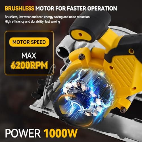 Scie circulaire sans fil Dewalt 18 V/20 V populaires par les consommateurs américains, professionnelle, travaux de coupe