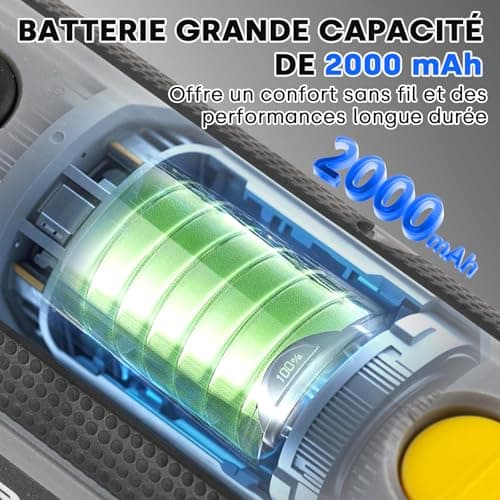 Enventor 4V Outil Rotatif Multifonction - Perceuse sans Fil Électrique, 2 000 mAh, 5 Vitesses, 25 000 RPM, 104 Accessoir