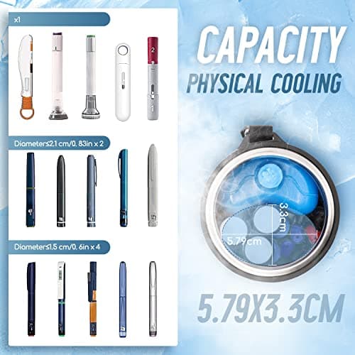 Glacière de Voyage pour Insuline TSA Biogel Affichage LCD Portable pour le Diabète