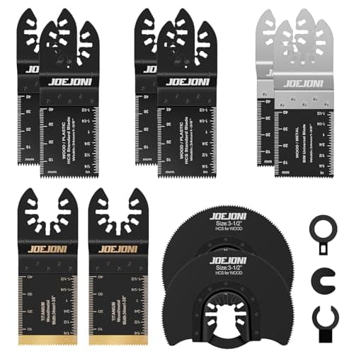 Trimmer Oscillante 13 Pièces, Outil Multifonction Universel, Accessoires Kit, Pour Fein Multimaster, Ryobi, Milwaukee, B