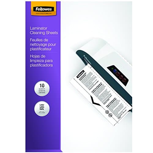 Feuilles de nettoyage naturel Fellowes 10 pc A4 A3 pour plastifieuse