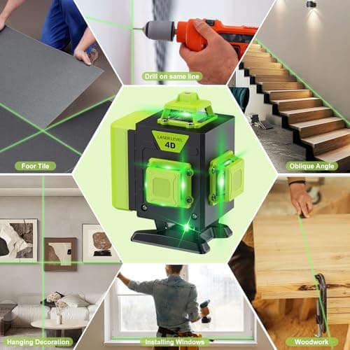 Laser Niveaux Professionnels Autonivelants 360° x 4 Zhenghong ZH03 - Nivellement Automatique & Mode Pulsé Extérieur - 2