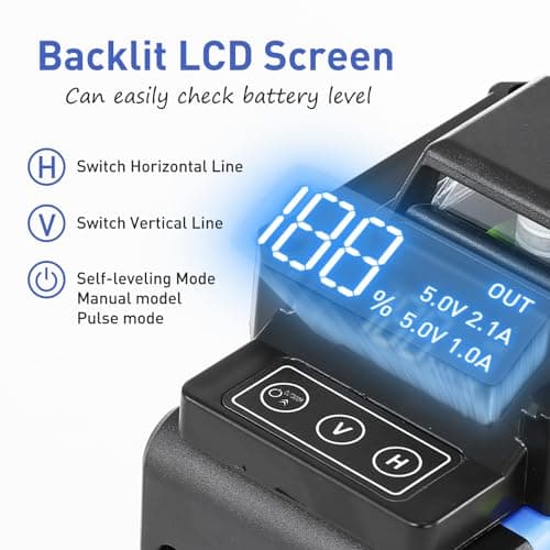 Laser Chantier Autonivelant 4d 16 Lignes Niveau Laser 360° Mode Impulsion Étanchéité IP54 pour Construction Télécommande