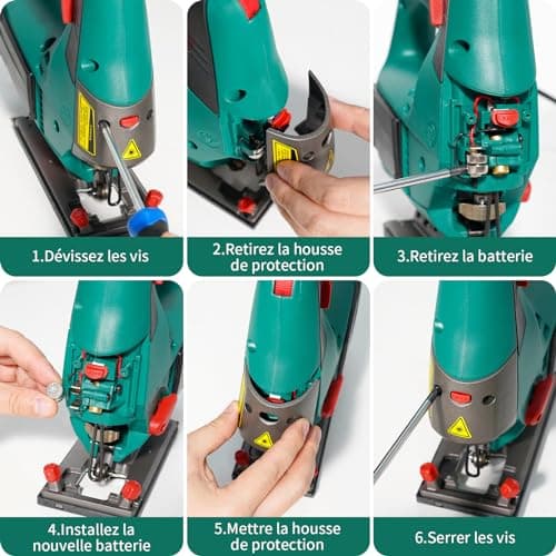 HYCHIKA Scie Sauteuse 800W Pour Professionnels, Capable de Couper de grandes Quantités de Matériaux, Idéale pour le Bois