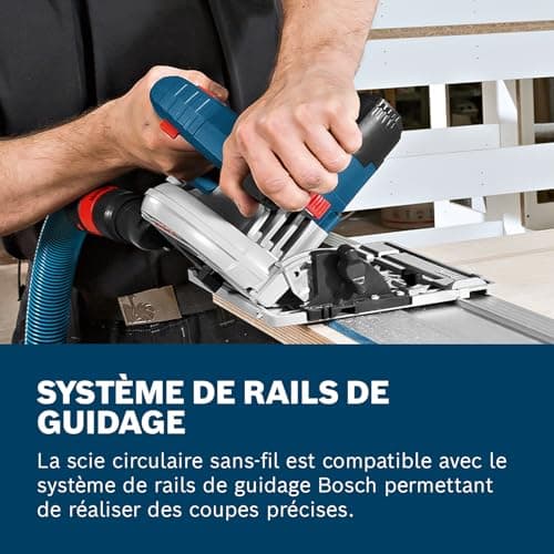 Bosch Professional 18V System scie circulaire sans-fil GKS 18V-57 G (Ø de lame : 165 mm, capacité de coupe : 57 mm, avec