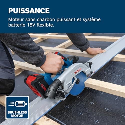 Bosch Professional 18V System Scie circulaire Sans-Fil Top Performante pour Professionnels (L-BOXX)