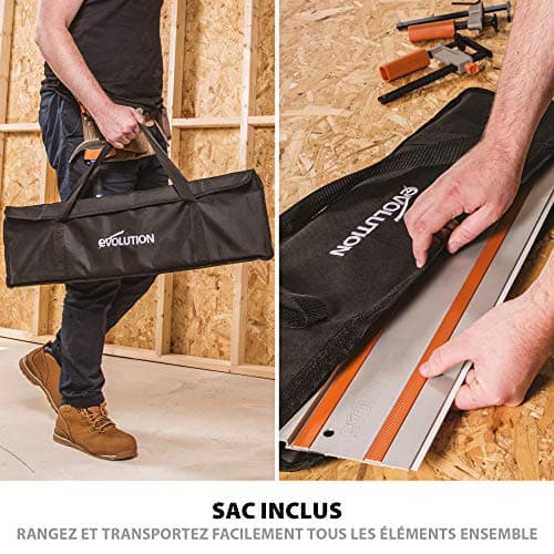 Guide De Coupe Universel Evolution Power Tools - Compatible Avec La Plupart Des Marques - Pour Une Ligne De Coupe Droite