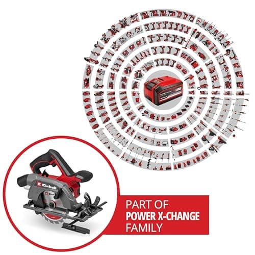 Scie circulaire portative Einhell TE-CS 18/150-2 Li-Solo Power X-Change pour professionnels (portable, 18 V, lame Ø 150